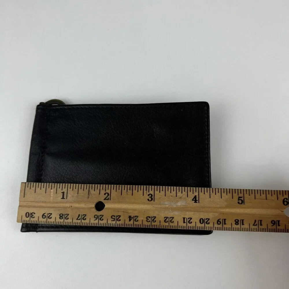 Belton DO50 Black Symphony Leather Men's Flip Money Clip 6 Slot Bifold Wallet